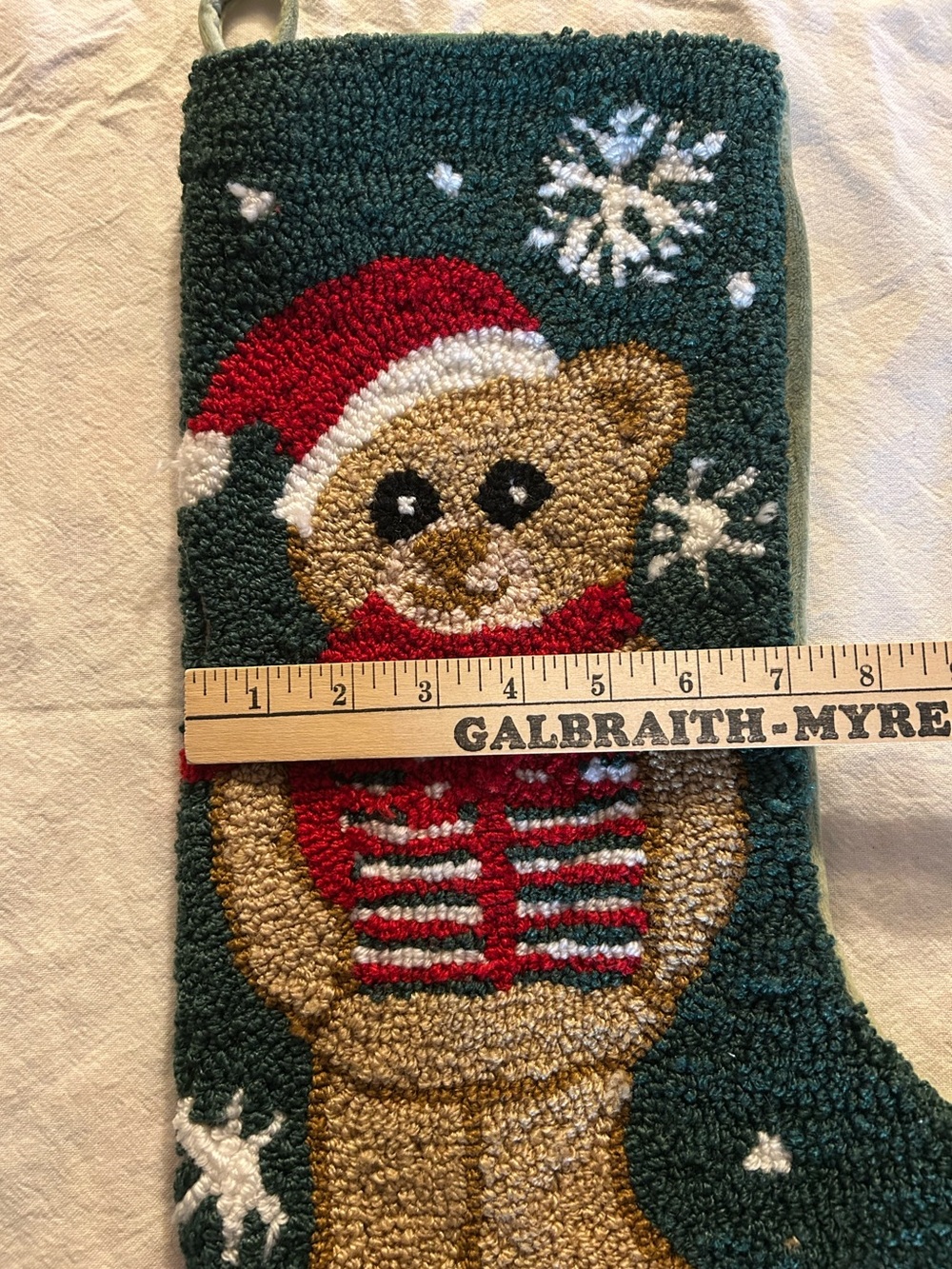 Christmas Bear Stocking Decoration Festive Holiday Traditions - Picture 6 of 6